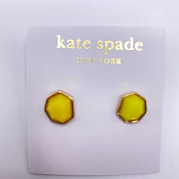 Kate Spade Yellow Faceted Studs